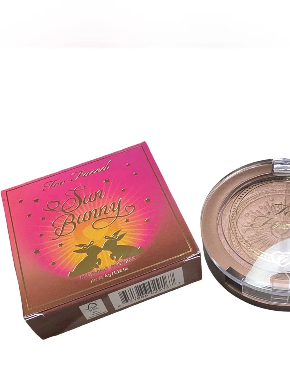 Sun Bunny Blushing Bronzer Radiant Dual-Shade Bronzing Palette NEW